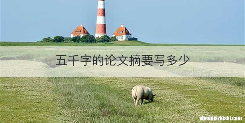 五千字的论文摘要写多少