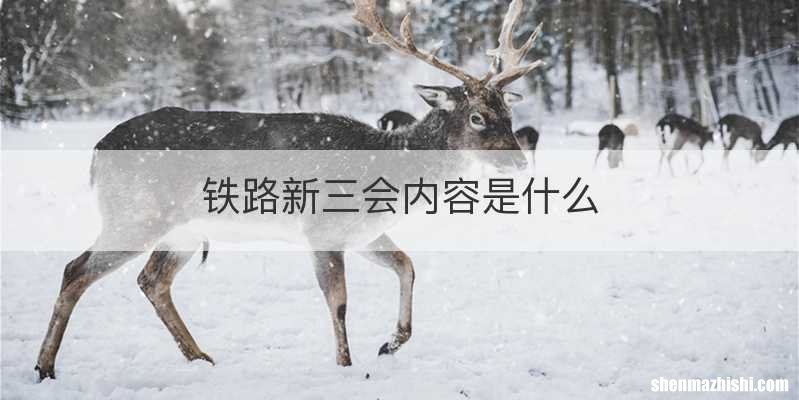 铁路新三会内容是什么
