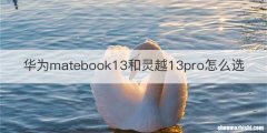 华为matebook13和灵越13pro怎么选