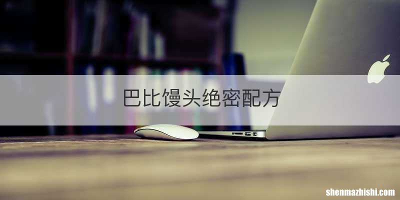 巴比馒头绝密配方