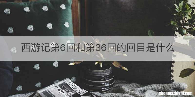 西游记第6回和第36回的回目是什么