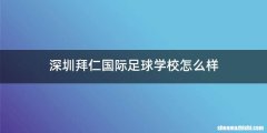 深圳拜仁国际足球学校怎么样