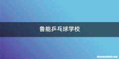 鲁能乒乓球学校