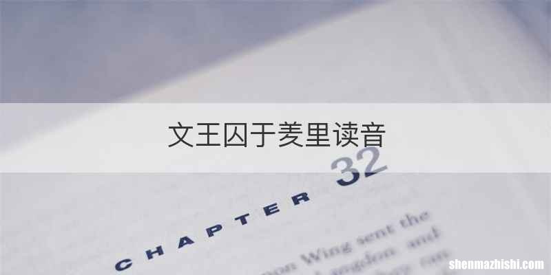 文王囚于羑里读音