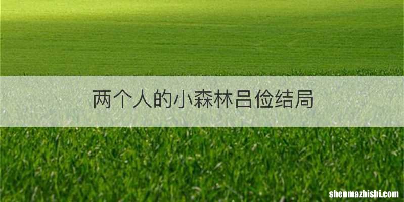 两个人的小森林吕俭结局