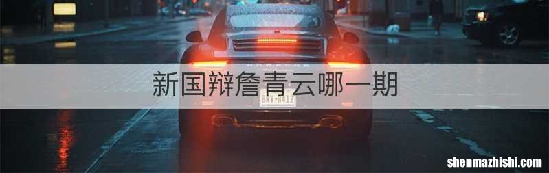 新国辩詹青云哪一期