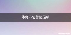体育市场营销足球