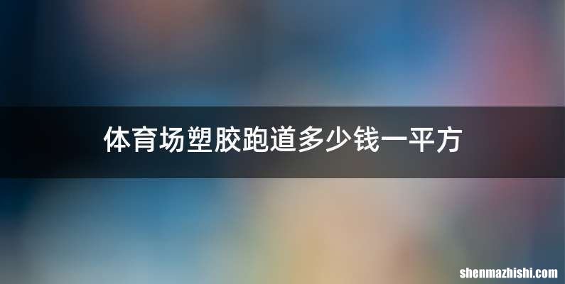 体育场塑胶跑道多少钱一平方
