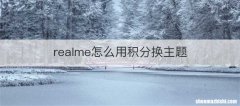 realme怎么用积分换主题
