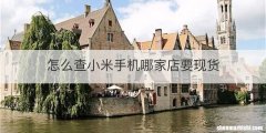 怎么查小米手机哪家店要现货