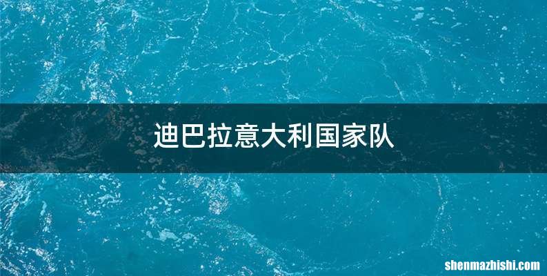 迪巴拉意大利国家队