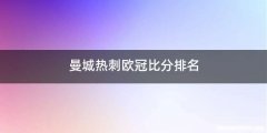 曼城热刺欧冠比分排名