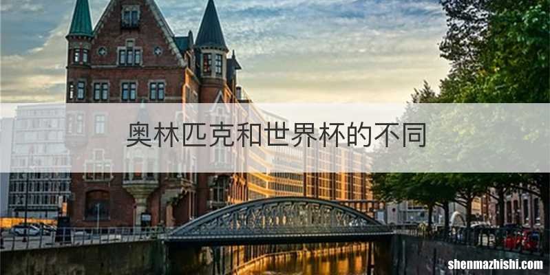 奥林匹克和世界杯的不同