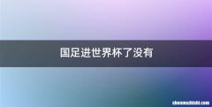 国足进世界杯了没有