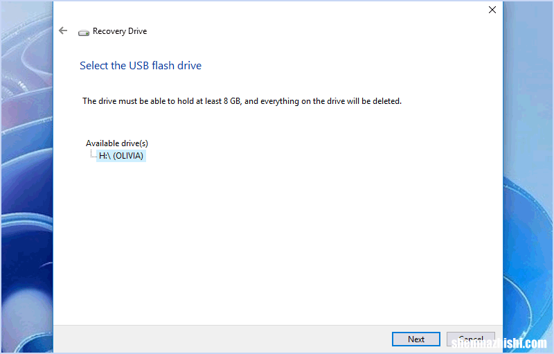 如何将Windows10系统和数据备份到USB闪存驱动器