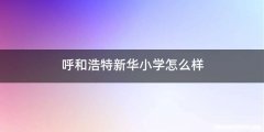 呼和浩特新华小学怎么样
