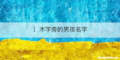 氵木字旁的男孩名字