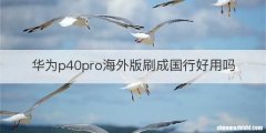 华为p40pro海外版刷成国行好用吗