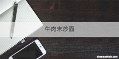 牛肉末炒面