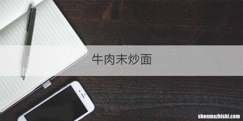 牛肉末炒面