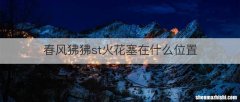 春风狒狒st火花塞在什么位置
