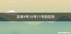 足球9号10号11号的区别