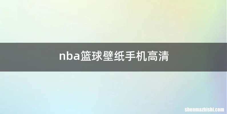 nba篮球壁纸手机高清