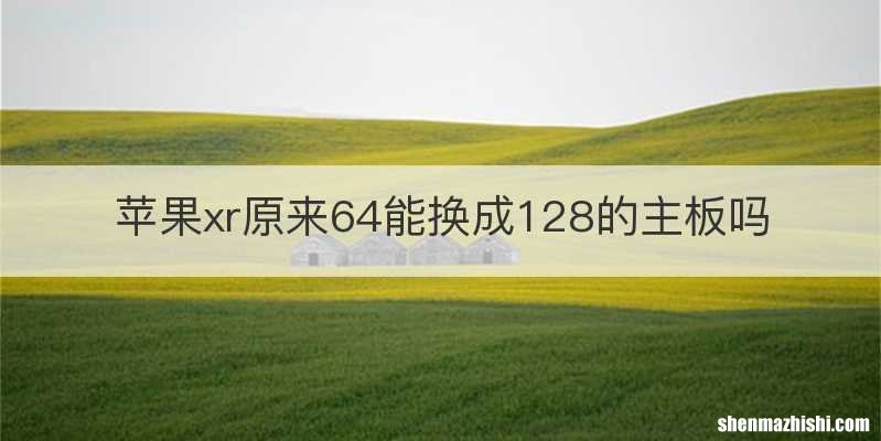 苹果xr原来64能换成128的主板吗