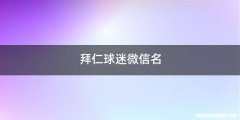 拜仁球迷微信名
