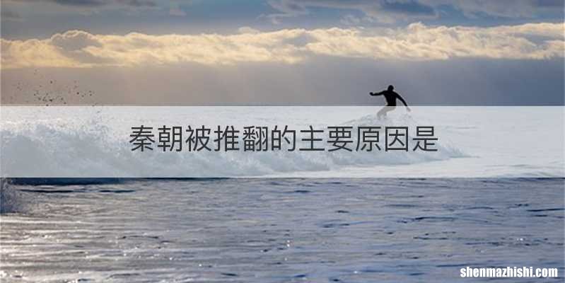 秦朝被推翻的主要原因是