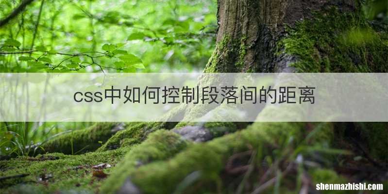 css中如何控制段落间的距离