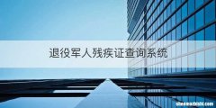 退役军人残疾证查询系统