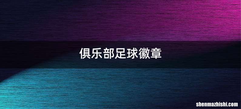 俱乐部足球徽章