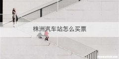 株洲汽车站怎么买票
