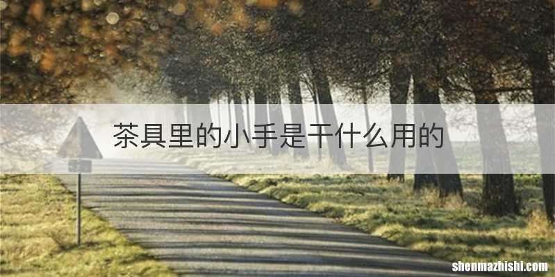 茶具里的小手是干什么用的