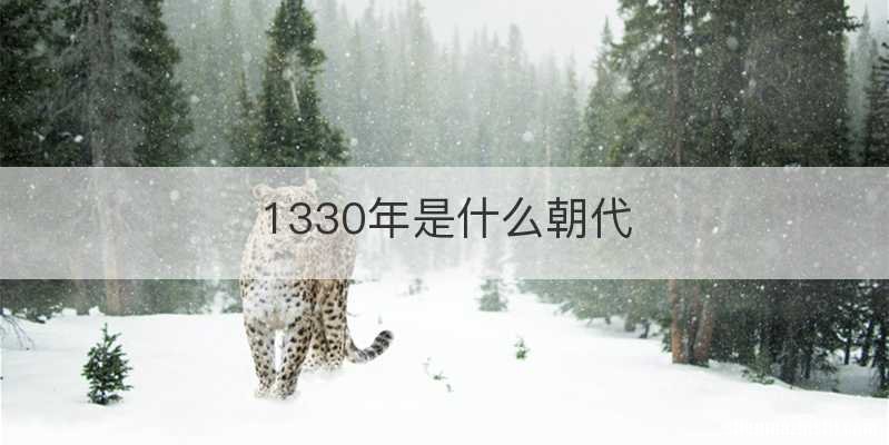 1330年是什么朝代