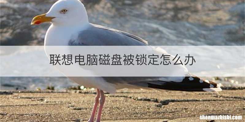 联想电脑磁盘被锁定怎么办