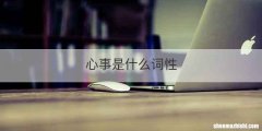 心事是什么词性