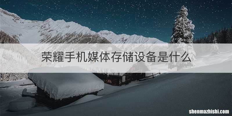 荣耀手机媒体存储设备是什么