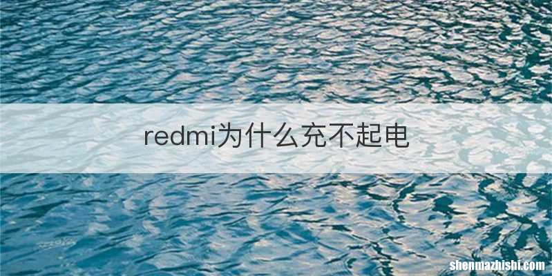 redmi为什么充不起电