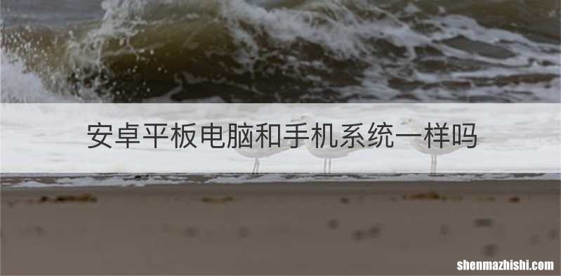 安卓平板电脑和手机系统一样吗