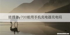 拯救者y700能用手机充电器充电吗