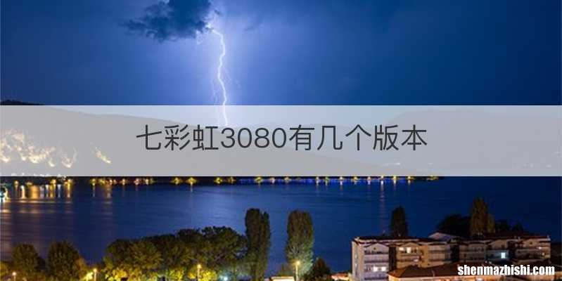 七彩虹3080有几个版本
