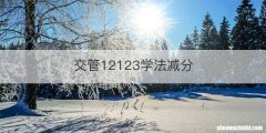 交管12123学法减分