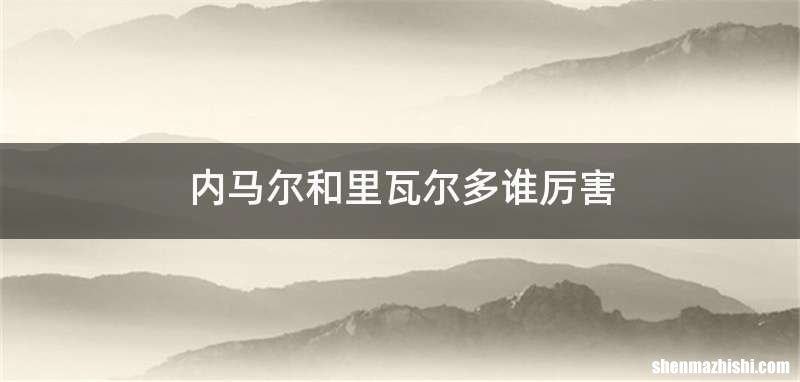 内马尔和里瓦尔多谁厉害