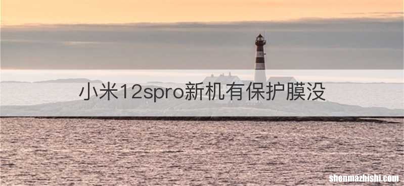 小米12spro新机有保护膜没