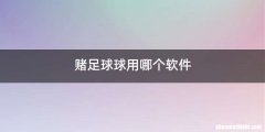 赌足球球用哪个软件