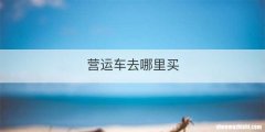 营运车去哪里买