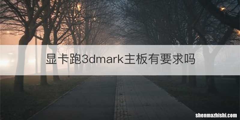 显卡跑3dmark主板有要求吗