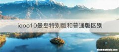 iqoo10曼岛特别版和普通版区别